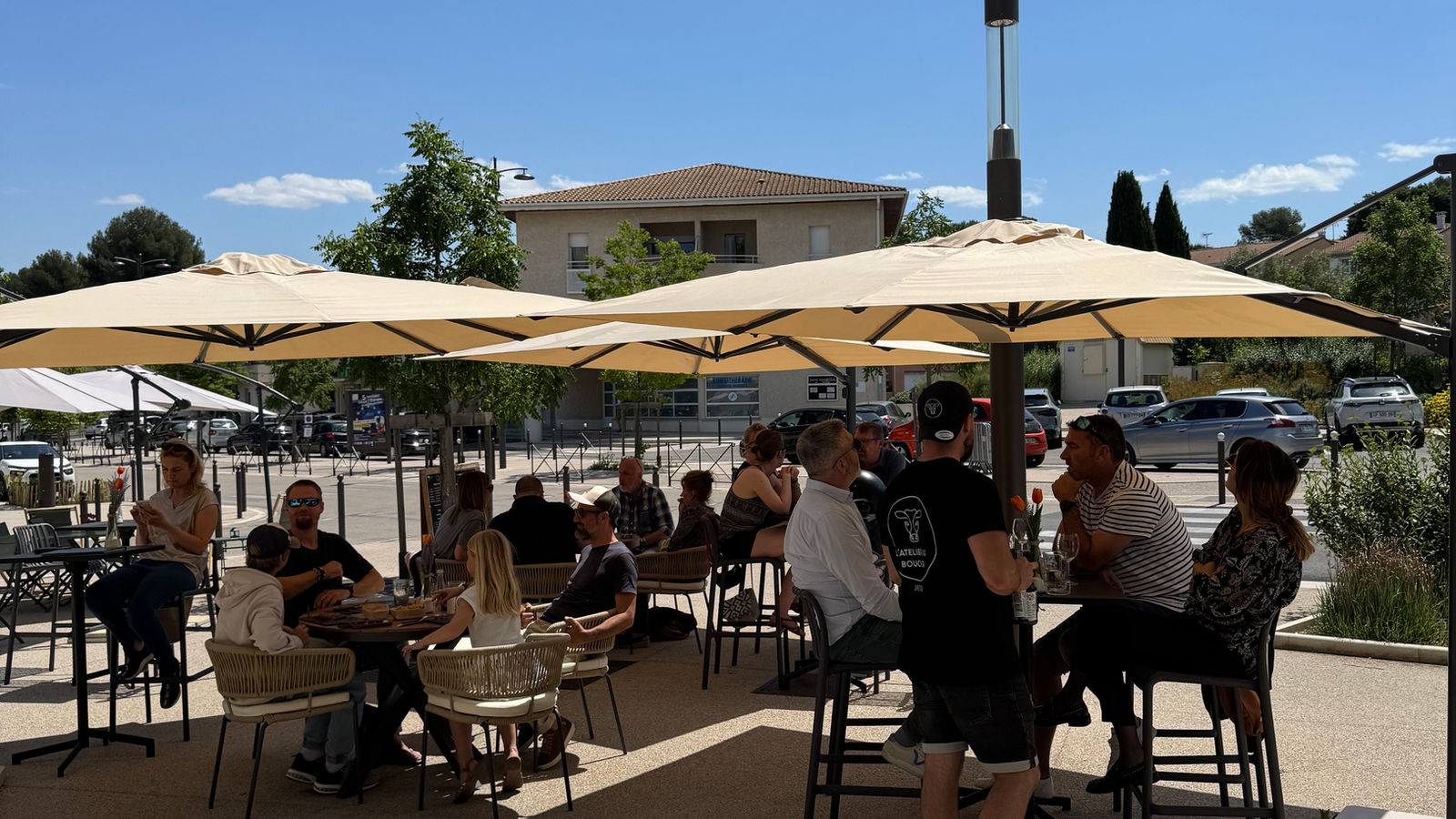 La terrasse de L'Atelier du Boucher